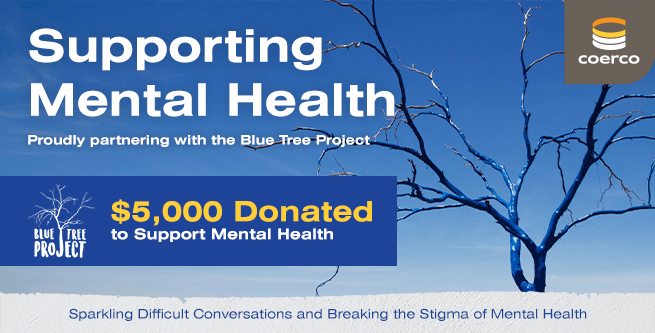 Coerco Champions Mental Health with Blue Tree Project