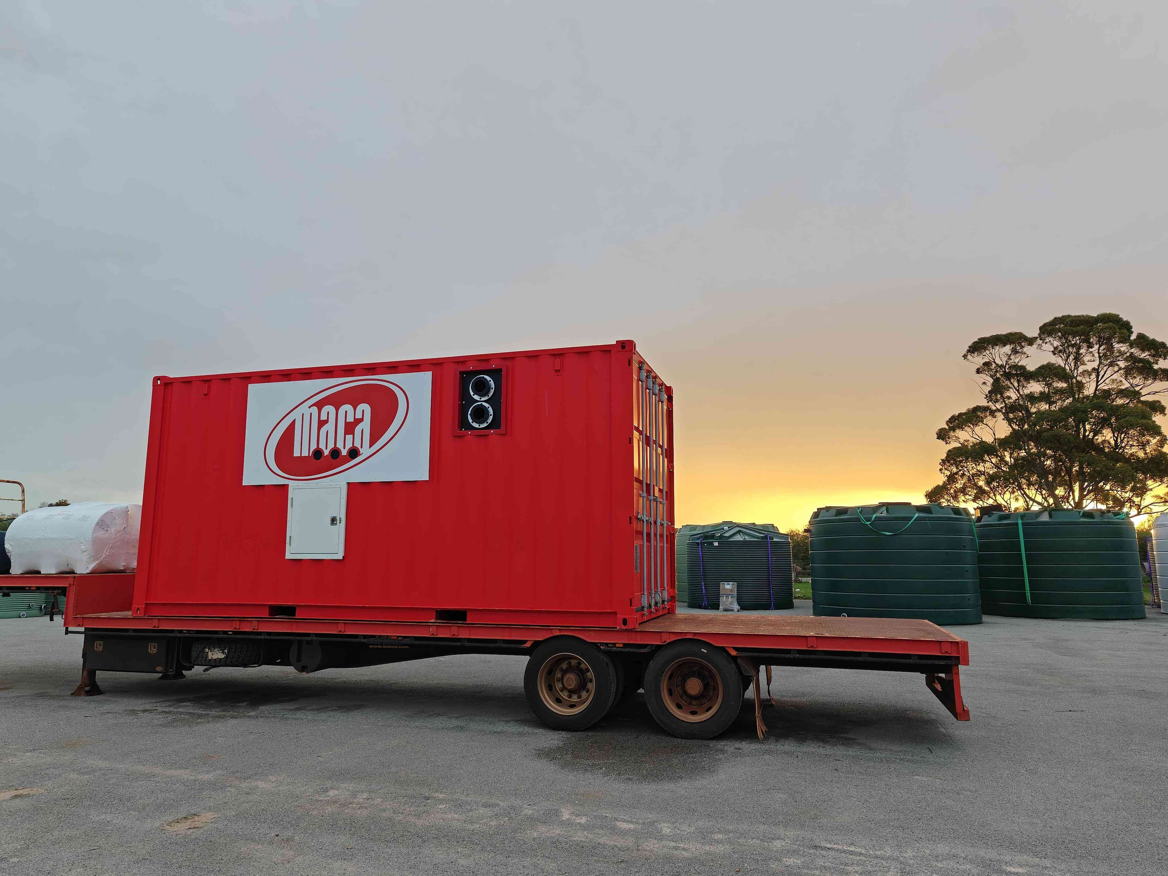 Delivering a Customised Modular Container Tank for MACA