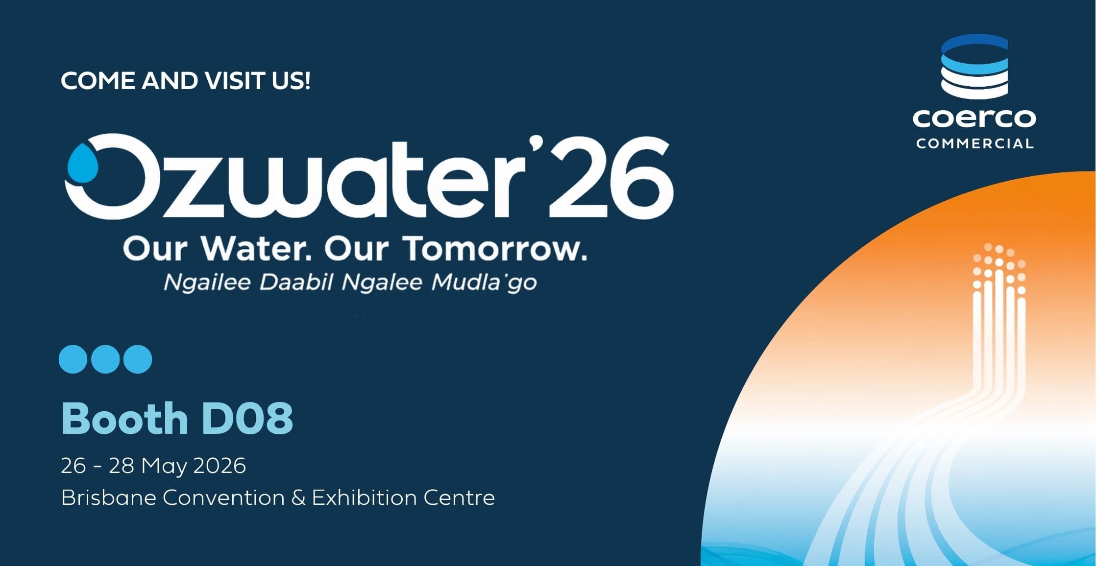 Coerco Exhibiting at Ozwater’26 in Brisbane
