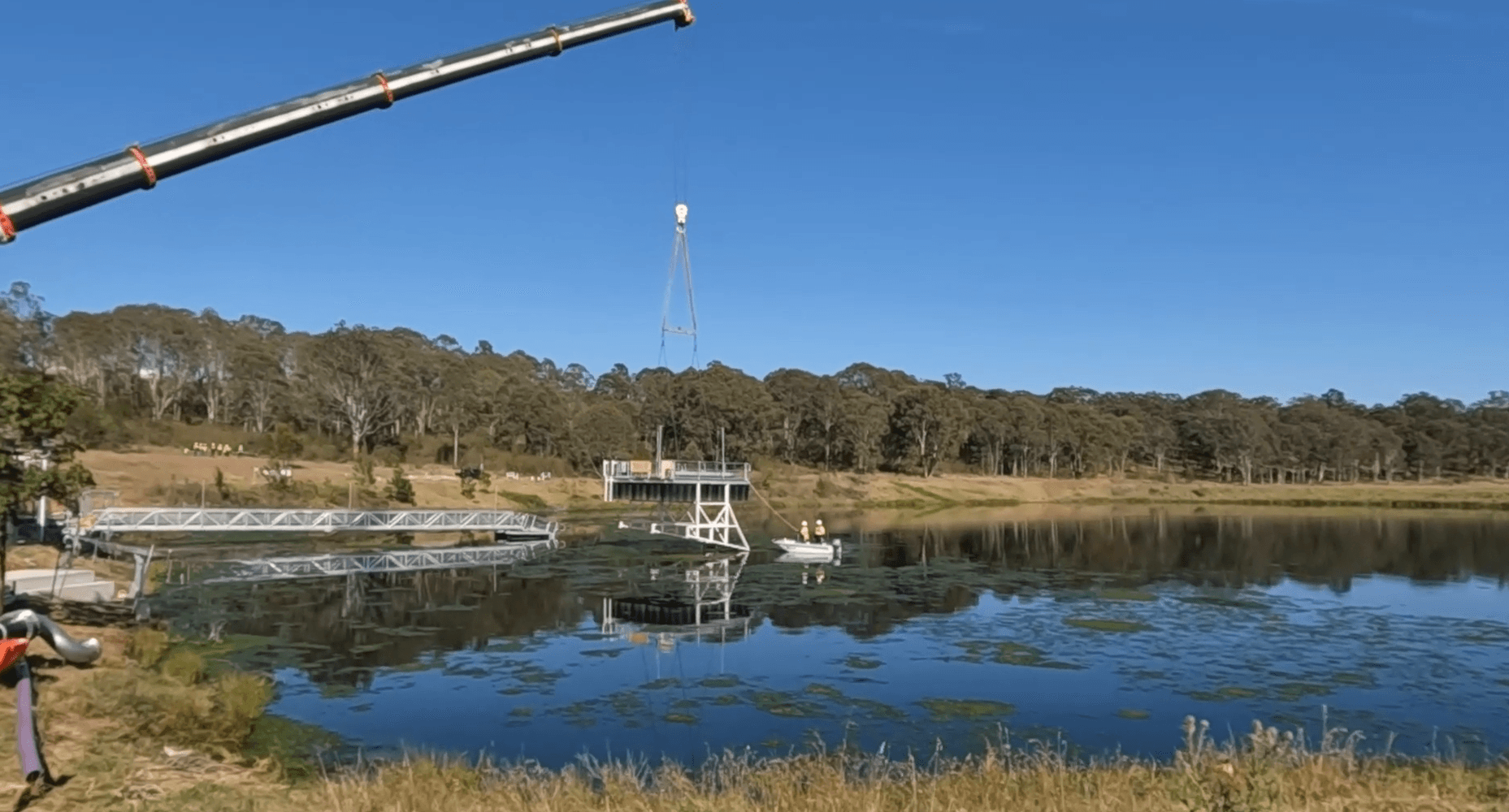 Agricultural field at sunset