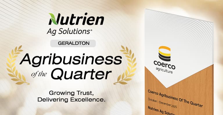 Nutrien Ag Geraldton Named Agribusiness of the Quarter