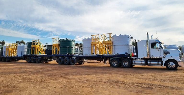 Agricultural field at sunset