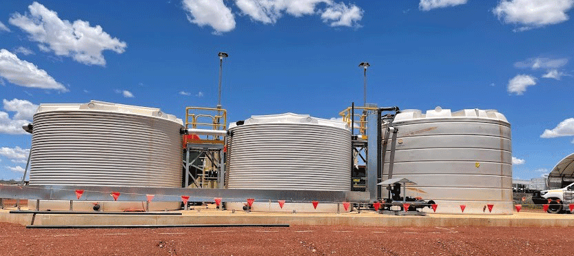 Agricultural field at sunset