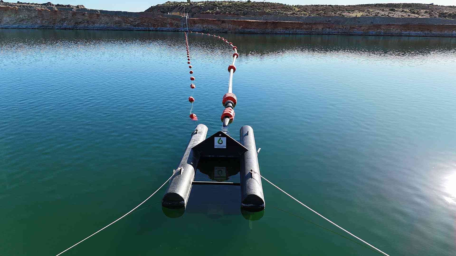 Agricultural field at sunset