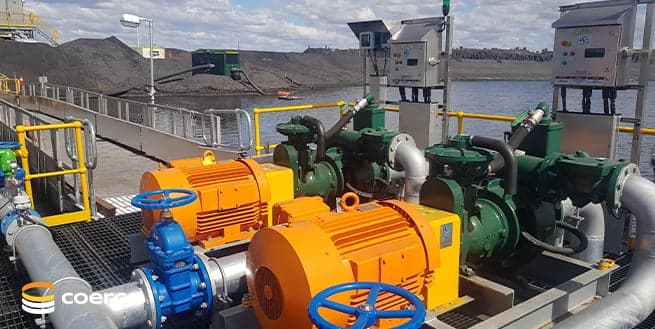 Agricultural field at sunset