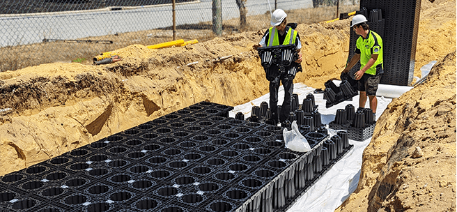 image of Modular Underground Stormwater System for Efficient, Sustainable Site Management