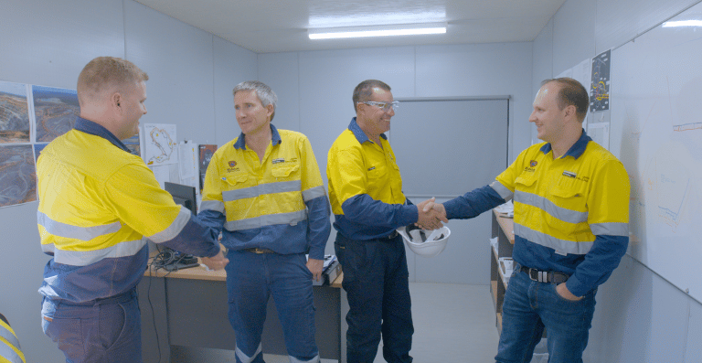 Agricultural field at sunset