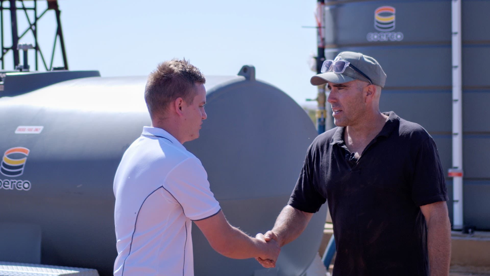Agricultural field at sunset