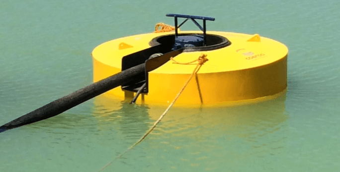 Floating Donut Pontoon during a Dewatering Process
