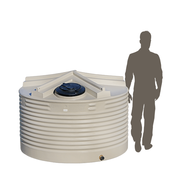 2500 Litre Squat Corrugated Industrial  Tank