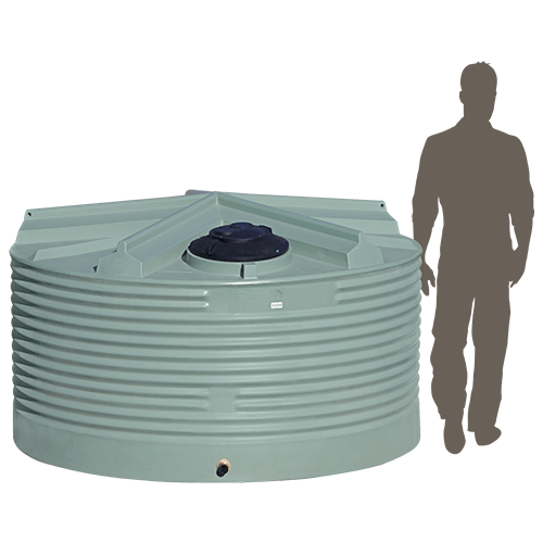 4500 Litre Squat Corrugated Industrial  Tank