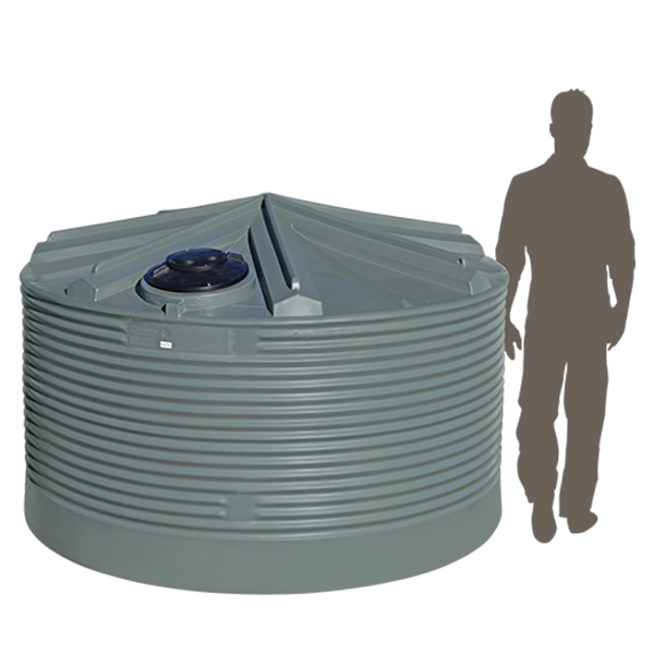 9000 Litre Squat Corrugated Industrial  Tank