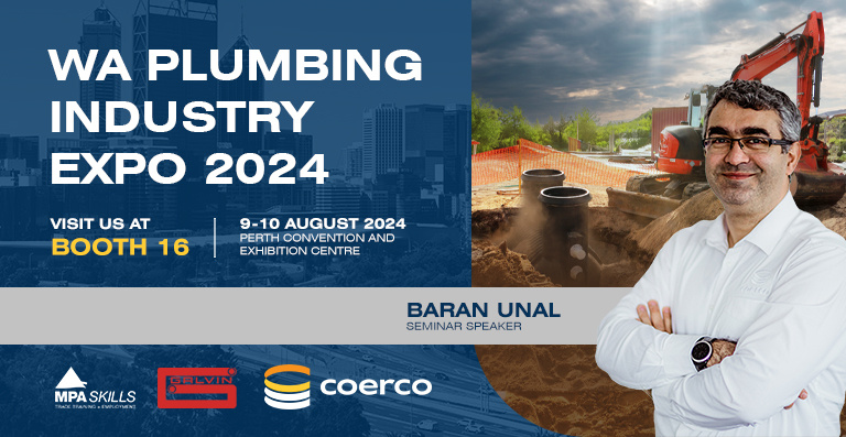 Join Coerco at the WA Plumbing Industry Expo 2024!